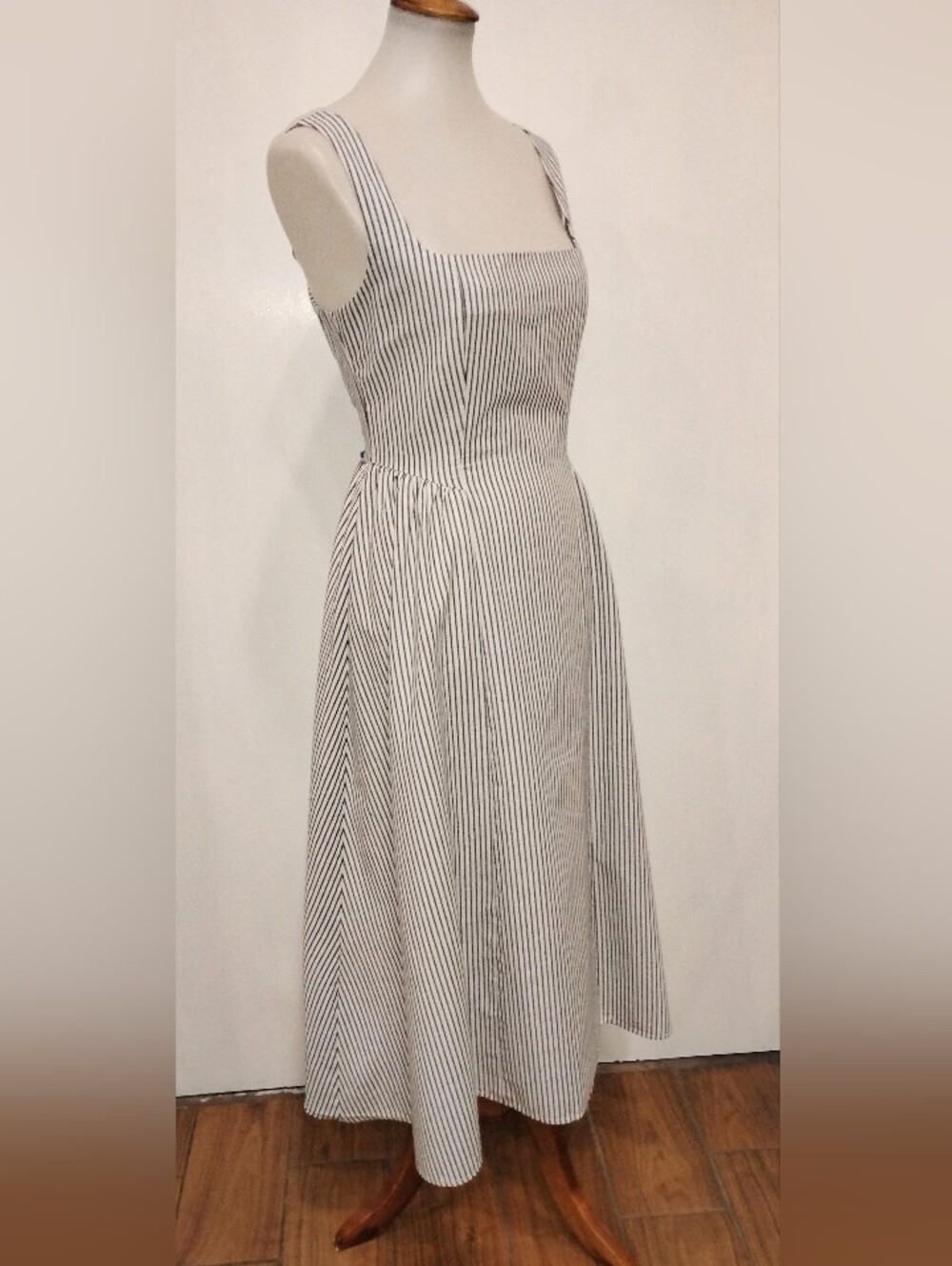 PINSTRIPED WAYF DRESS - Picture 6 of 8